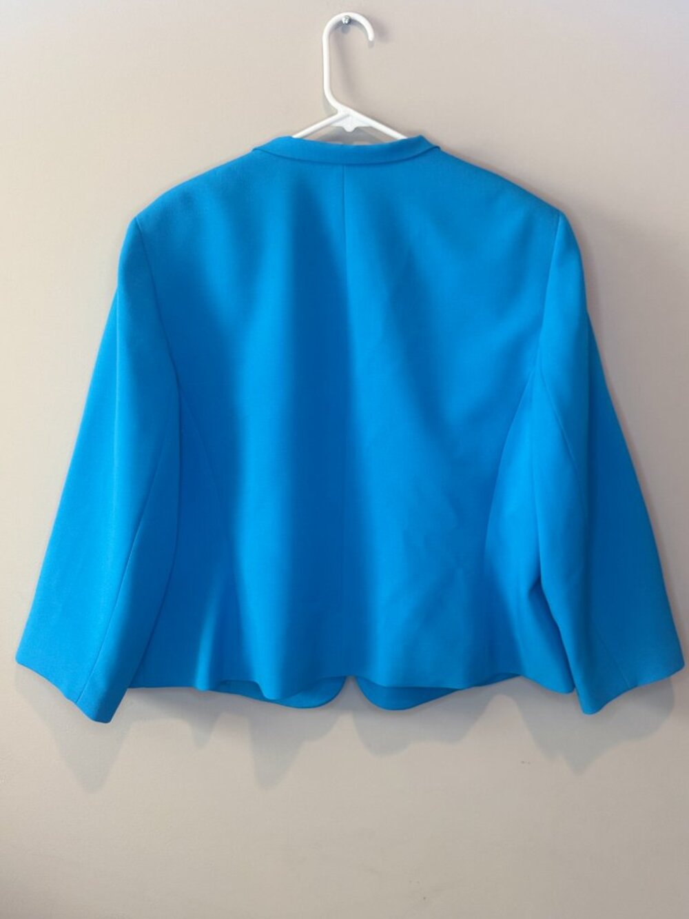 Jones Studio Blazer Womens 2X Blue Open Front Classy Professional Work Jacket - Picture 5 of 10